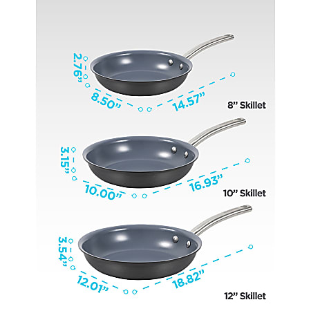 Black+Decker Ceramic Hard Anodized Aluminum Skillet - Thumbnail 2