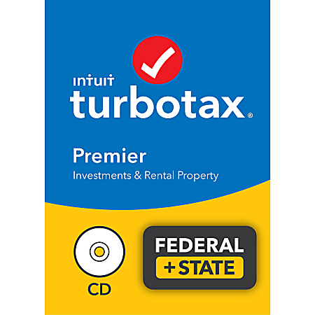 TurboTax® Premier 2021 Federal + E-File & State, For PC/Mac, Disc Or Download