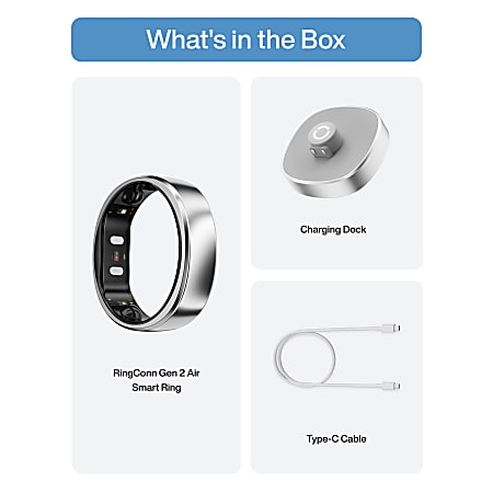 RingConn Gen 2 Air Ultra Thin Smart Ring with Health Tracking AI for ...