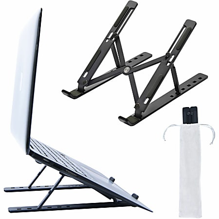 DAC® MP-222 Portable and Adjustable Laptop/Tablet Stand, Black