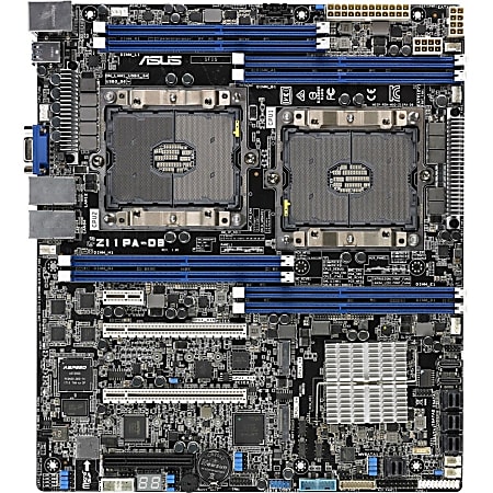 Asus Z11PA-D8 Server Motherboard - Intel C621 Chipset - Socket P LGA-3647 - SSI CEB - Xeon Processor Supported - 2 TB DDR4 SDRAM Maximum RAM - LRDIMM, RDIMM, DIMM - 8 x Memory Slots - Gigabit Ethernet