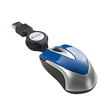 Verbatim® Mini Travel Optical Mouse, Blue
