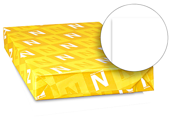 New Neenah Paper Bright White Card Stock, 96 Bright, 65 lb Cover