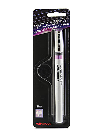 Koh-I-Noor Rapidograph No. 3165 Technical Pen, 0.18 mm