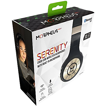 Morpheus 360 SERENITY Wireless Over the Ear Headphones BlackGold