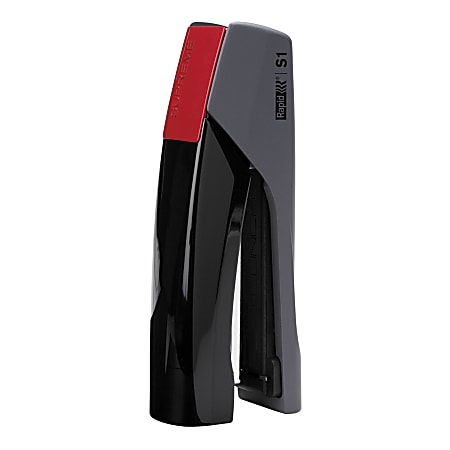 Rapid® Supreme S1 Stand-Up Stapler, Black/Red