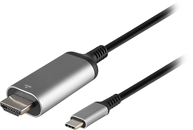 Ativa® USB-C To HDMI Cable, 6’, Black, 79799