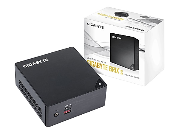 Gigabyte BRIX GB-BKI3HA-7100 Desktop Computer - Core i3 i3-7100U - Mini PC - Intel HD Graphics 620 - Wireless LAN - Bluetooth