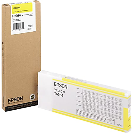 Epson Original Ink Cartridge, Yellow, T606400