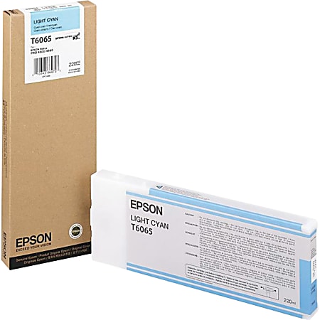 Epson Original Ink Cartridge, Light Cyan, T606500