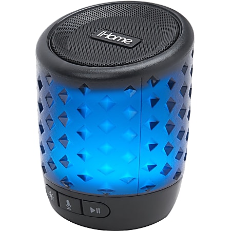 iHome iBT81B Portable Bluetooth Smart Speaker - Siri, Google Assistant Supported - Battery Rechargeable