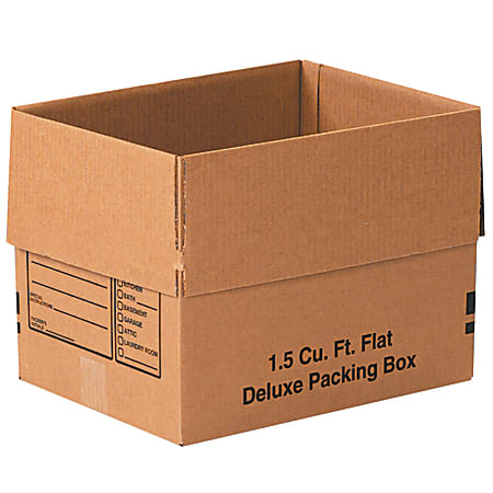 Office Depot® Brand Deluxe Moving Boxes, 16" x 12" x 12", Kraft, Pack Of 25