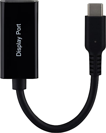 Ativa USB C To DisplayPort Adapter 6 14 Black 79999 - Office Depot