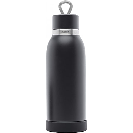 iHome Aquio iBTB2 Water Bottle - 16 fl oz - Midnight - Stainless Steel