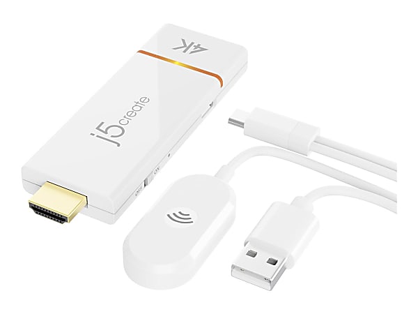 j5create ScreenCast 4K JVAW76 - Wireless video/audio extender - HDMI - up to 49 ft