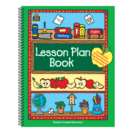 Teacher Created Resources Green Border Lesson Plan Books, Pack Of 3