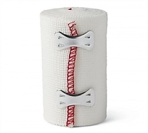 Medline Sure-Wrap Nonsterile Elastic Bandages, 3" x 5 Yd., White, Pack Of 50