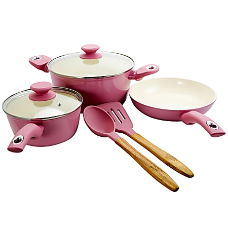 Frying Pot Pan 3 Piece Non-stick Cooking Pot Cookware Set, Pink/blue Pots  And Milk Pans Set Cookware For Kitchen - Cookware Sets - AliExpress