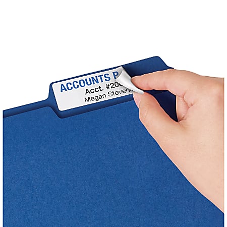 Avery Removable Extra Large File Folder Labels Sure Feed Technology ...