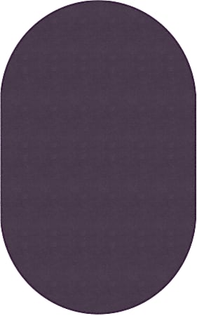 Flagship Carpets Americolors Rug, Oval, 7' 6" x 12', Pretty Purple