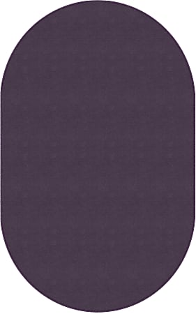 Flagship Carpets Americolors Rug, Oval, 7' 6" x 12', Pretty Purple