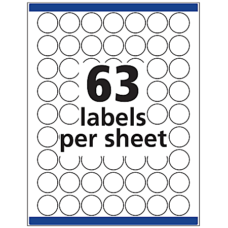 Black Print onto White Stickers Small Circular Price Pricing Retail Labels 
