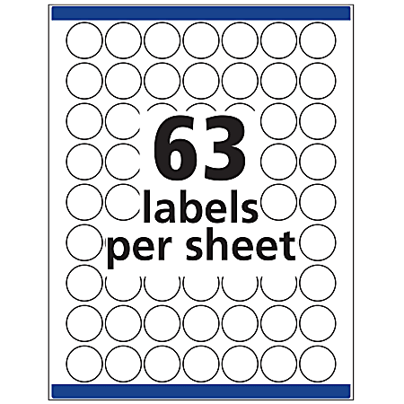 Avery 6450 Removable Round Labels - Office Depot