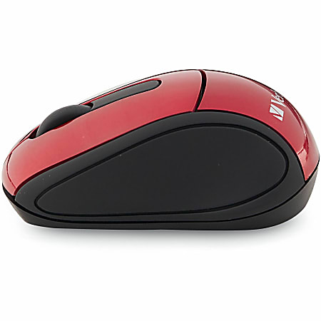 Verbatim® Wireless Mini Travel Mouse, Red