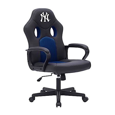 Imperial MLB Vision Faux Leather/Mesh Computer Gaming Chair, New York Yankees