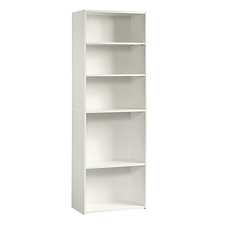 Sauder® Beginnings 72"H 5-Shelf Bookcase, Soft White