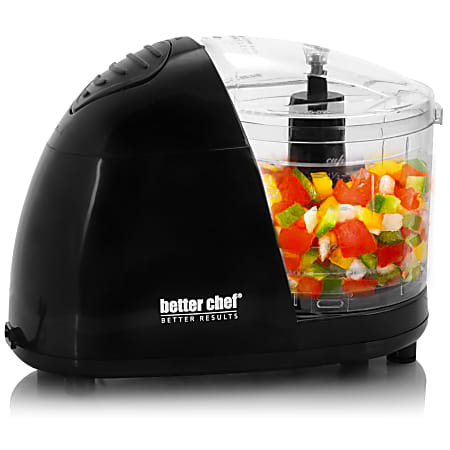 Better Chef Compact Kitchen Chopper Food Processor 1 12 Cups Black ...