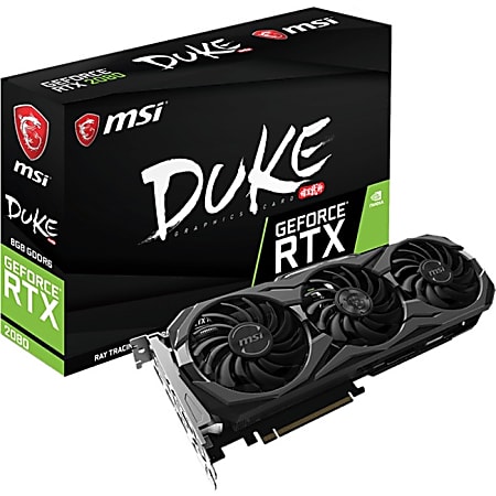 MSI NVIDIA GeForce RTX 2080 Graphic Card - 8 GB GDDR6 - 256 bit Bus Width Type-C Host Interface - DisplayPort - HDMI