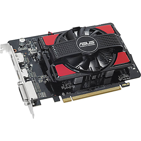 Asus AMD Radeon R7 250 Graphic Card - 1 GB GDDR5 - 725 MHz Core - 925 MHz Boost Clock - 128 bit Bus Width - DisplayPort - HDMI - DVI