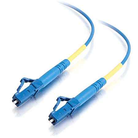 C2G-1m LC-LC 9/125 OS1 Simplex Singlemode Fiber Optic Cable (Plenum-Rated) - Blue - 1m LC-LC 9/125 Simplex Single Mode OS2 Fiber Cable - Plenum CMP-Rated - Blue - 3ft
