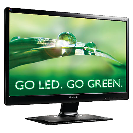 ViewSonic® VA2406m-LED 24" Widescreen HD LED Monitor, Black