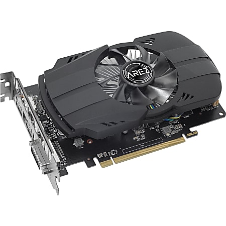 Asus Phoenix PH-RX550-4G-M7 Radeon RX 550 Graphic Card - 1.07 GHz Core - 4 GB GDDR5 - Dual Slot Space Required - 128 bit Bus Width - Fan Cooler - DirectX 12, OpenGL 4.5 - 1 x DisplayPort - 1 x HDMI - 1 x Total Number of DVI (1 x DVI-D) - PC