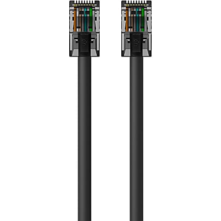 Belkin CAT6 Ethernet Patch Cable, RJ45, M/M - 3ft - Black