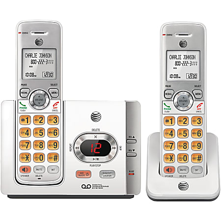 AT&T DECT 6.0 Cordless Answering System With Caller
