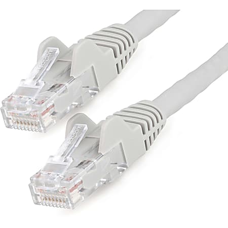 StarTech.com 10ft LSZH CAT6 Ethernet Cable - Gray Snagless Patch Cord - First End: 1 x RJ-45 Male Network - Second End: 1 x RJ-45 Male Network - 10 Gbit/s - Patch Cable - Gold Plated Connector - Gold Plated Contact - LSZH - 24 AWG - Gray
