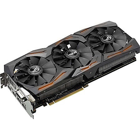 Asus ROG NVIDIA GeForce GTX 1070 Graphic Card - 8 GB GDDR5 - 1.53 GHz Core - 1.72 GHz Boost Clock - 256 bit Bus Width - DisplayPort - HDMI - DVI