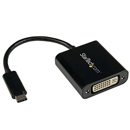StarTech.com USB C to DVI Adapter - Thunderbolt