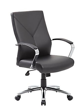 Boss Office Products Ergonomic High-Back Chair, Black