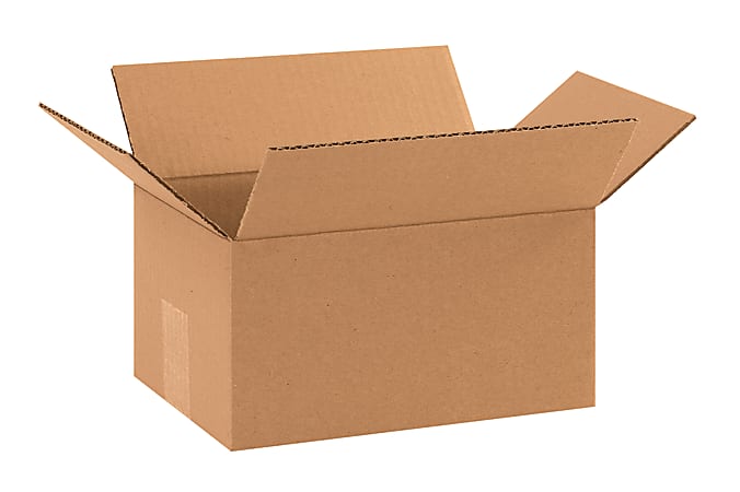 Partners Brand Corrugated Boxes, 10"L x 7"W x 5"H, Kraft, Pack Of 25