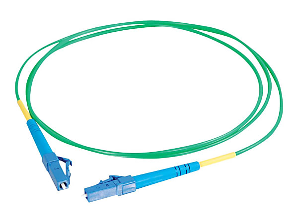 C2G 5m LC-LC 9/125 Simplex Single Mode OS2 Fiber Cable - Green - 16ft - Patch cable - LC single-mode (M) to LC single-mode (M) - 5 m - fiber optic - simplex - 9 / 125 micron - OS2 - green
