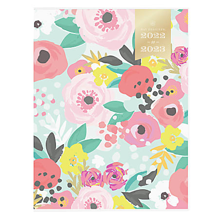 Day Designer Monthly Planner, Letter-Size, Secret Garden, July 2022 To June 2023, 006999319057