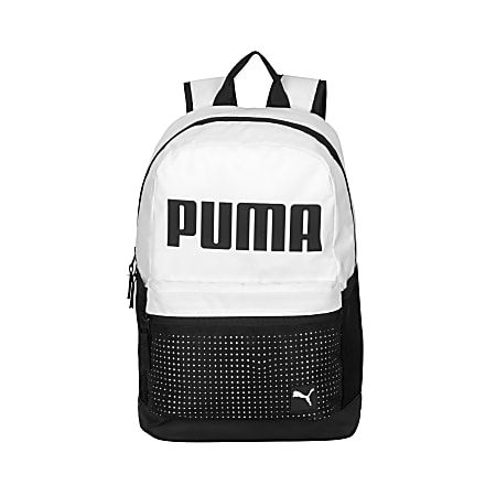 Puma Generator Backpack With 12" Laptop Pockets, Black/White