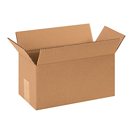 Partners Brand Heavy-Duty Single Wall Boxes, 12" x 6" x 6", Kraft, Pack Of 25