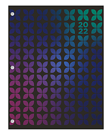 Office Depot® Brand Monthly Planner, 8-1/4" x 10-1/4", Bold Varnish, January To December 2022, NS81022B