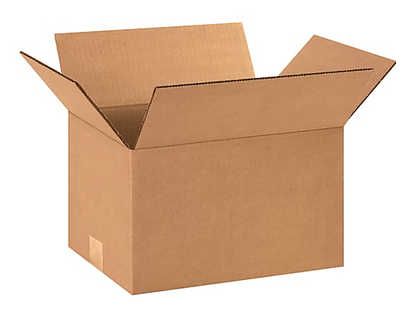 Partner's Brand Corrugated Boxes, 12"L x 9"W x 7"H, Kraft, Pack Of 25