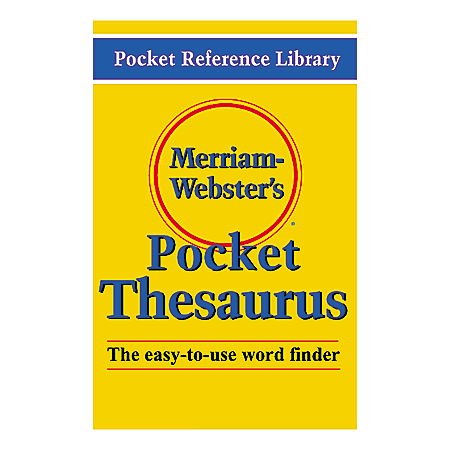 Merriam-Webster's Pocket Thesaurus, Pack Of 3